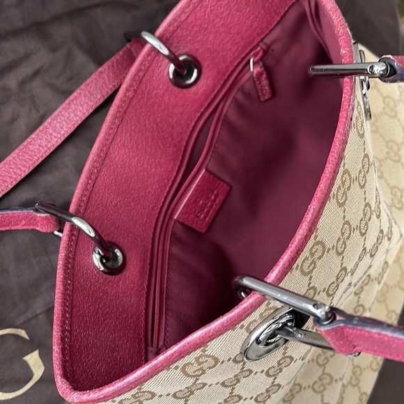 Gucci - vintage - Bucket bag - pink - Picture 5 of 16